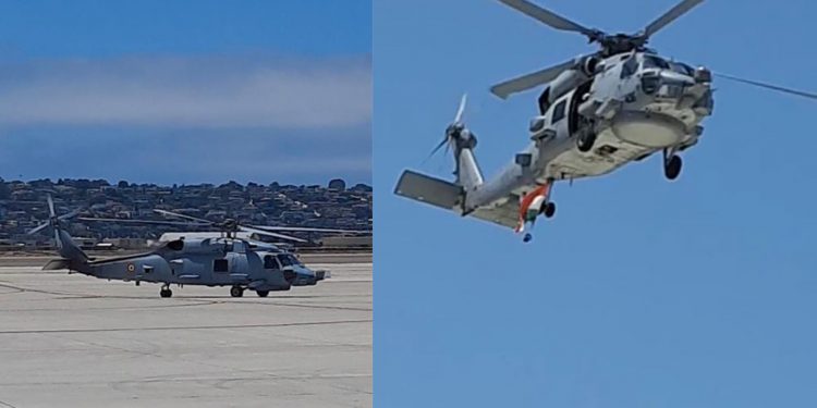 ભારતીય નૌકાદળએ બે MH-60R મલ્ટી રોલ હેલિકૉપ્ટરના પહેલા બેચને સ્વીકાર્યો