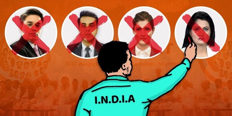 I.N.D.I.A.એલાયન્સ નવ ટીવી ન્યૂઝ ચૅનલોના 14 એન્કરનો બહિષ્કાર કરશે